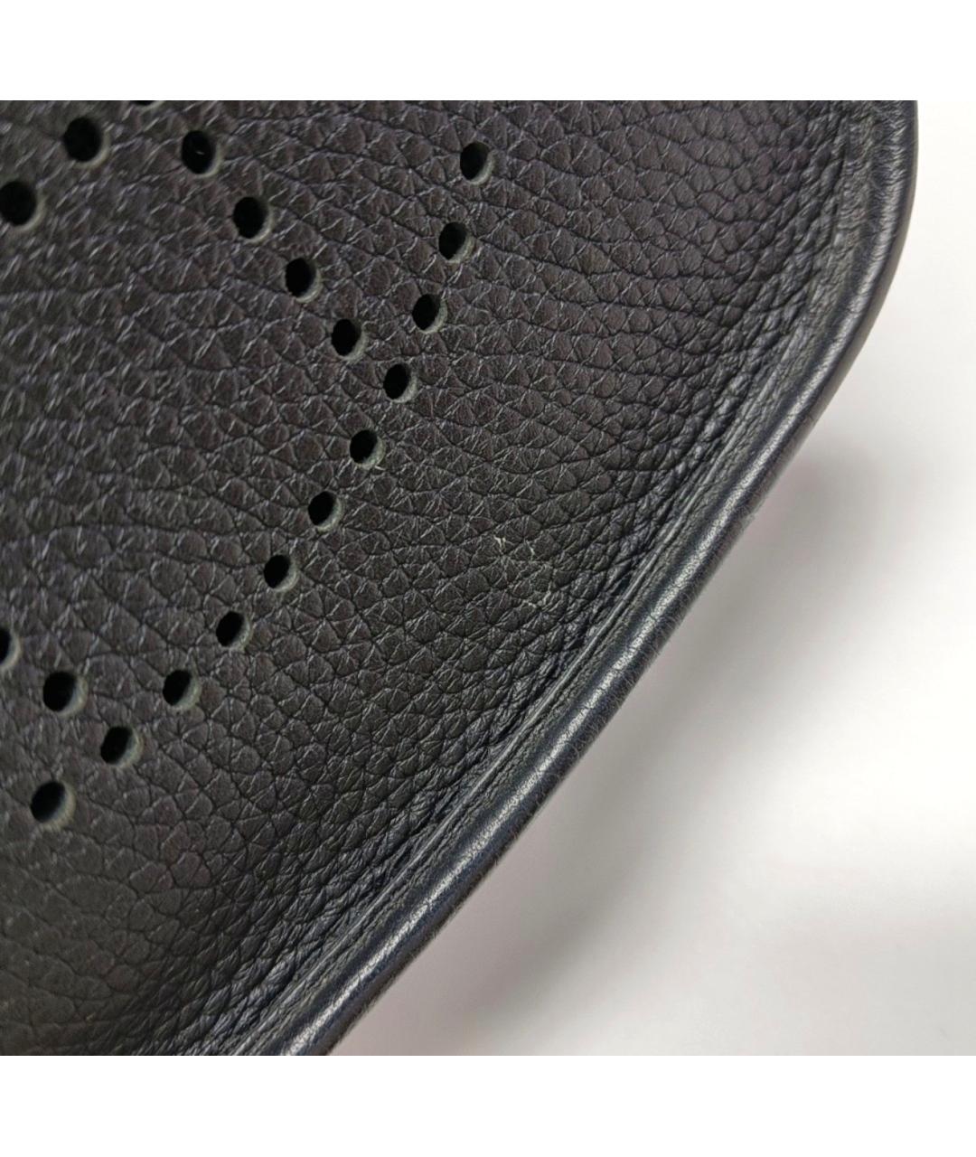 HERMES Черная кожаная сумка через плечо, фото 6