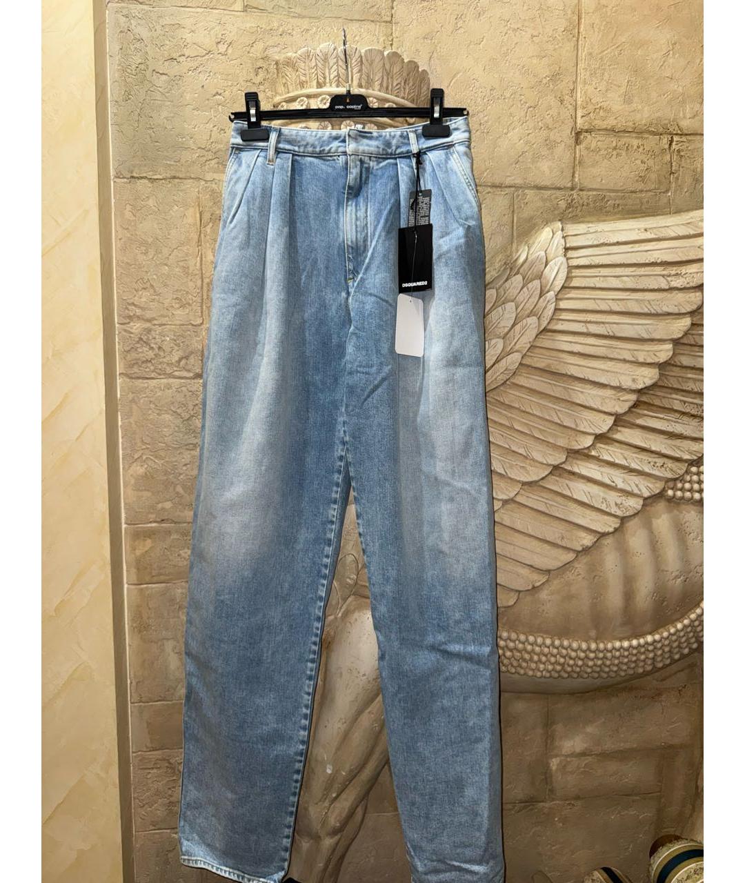 DSQUARED2 Синие прямые джинсы, фото 8