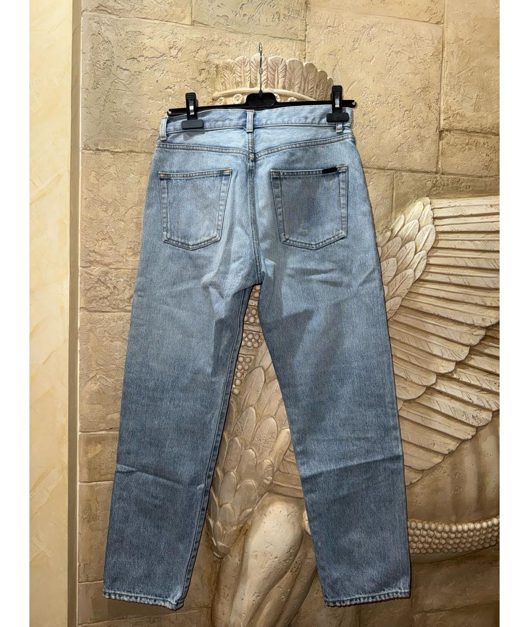 SAINT LAURENT Синие прямые джинсы, фото 2