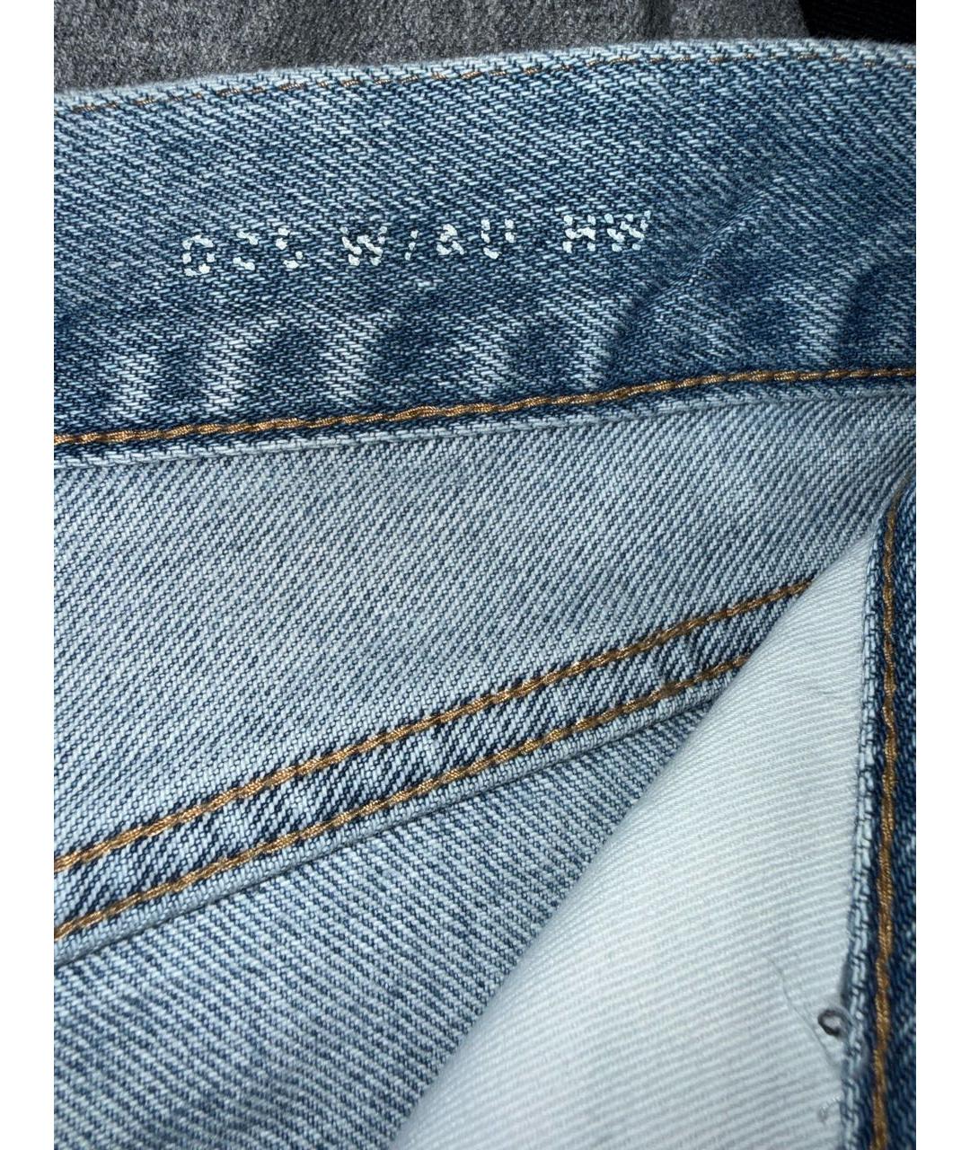 SAINT LAURENT Синие прямые джинсы, фото 5