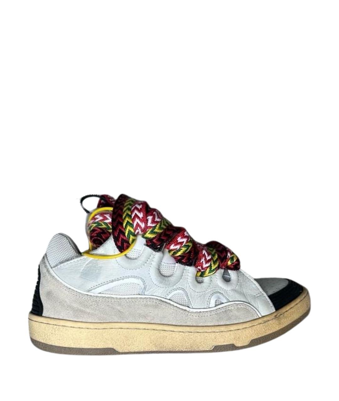 LANVIN Мульти кожаные низкие кроссовки / кеды, фото 1