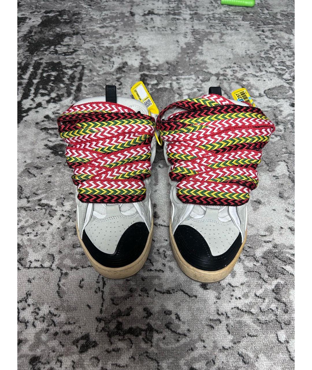 LANVIN Мульти кожаные низкие кроссовки / кеды, фото 2