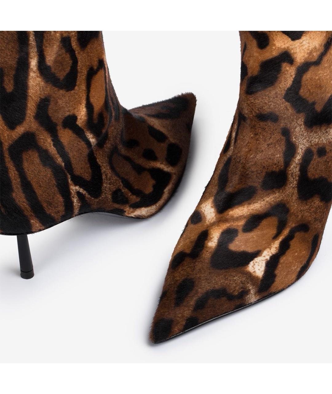 LE SILLA Коричневые кожаные сапоги, фото 4