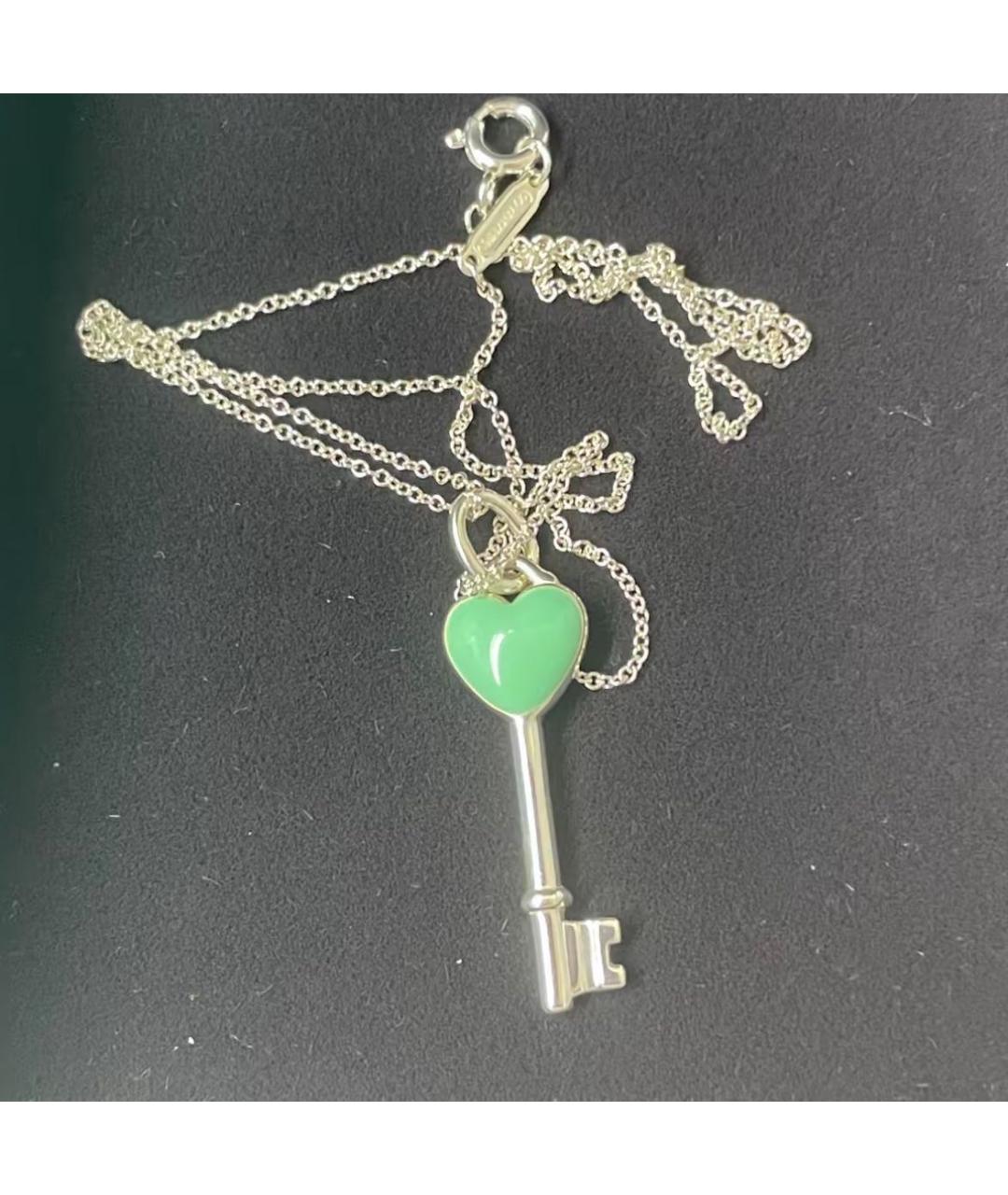 TIFFANY&CO Бирюзовый серебряный кулон, фото 4