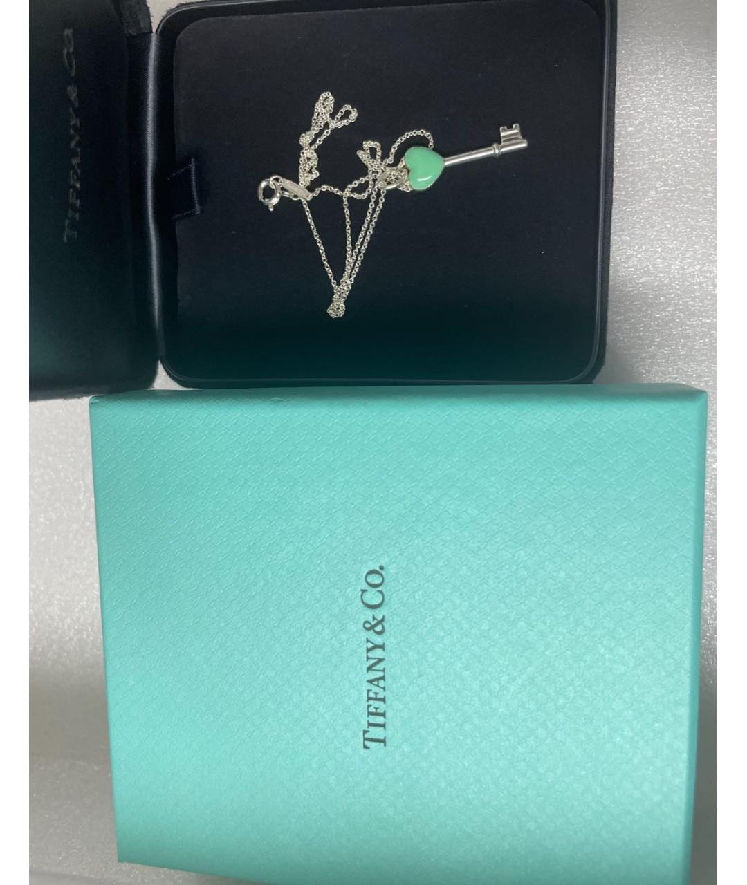 TIFFANY&CO Бирюзовый серебряный кулон, фото 7