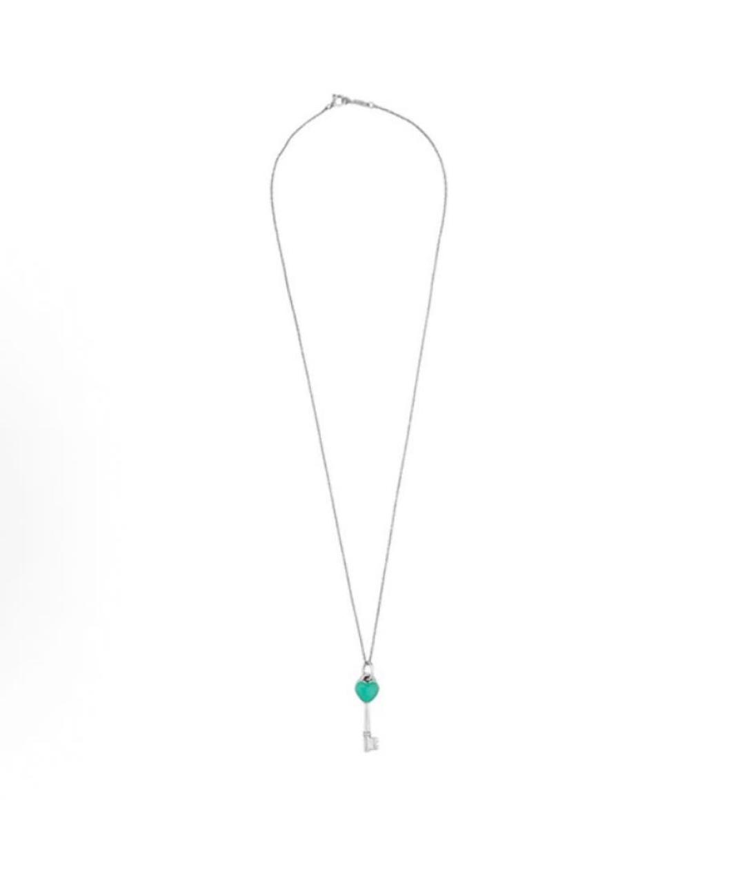 TIFFANY&CO Бирюзовый серебряный кулон, фото 3