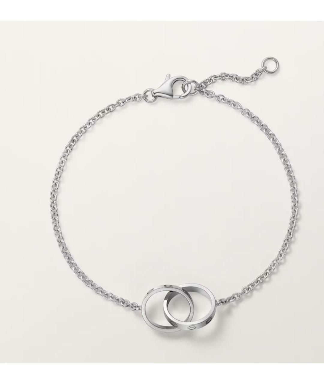 CARTIER Серебрянный браслет из белого золота, фото 2