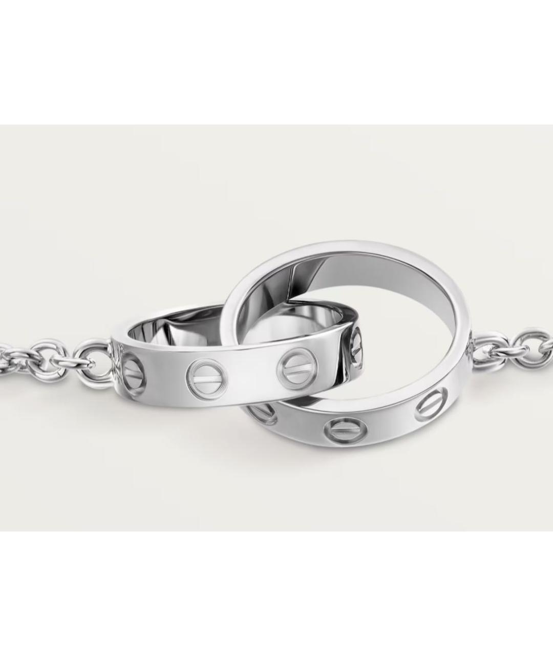 CARTIER Серебрянный браслет из белого золота, фото 3