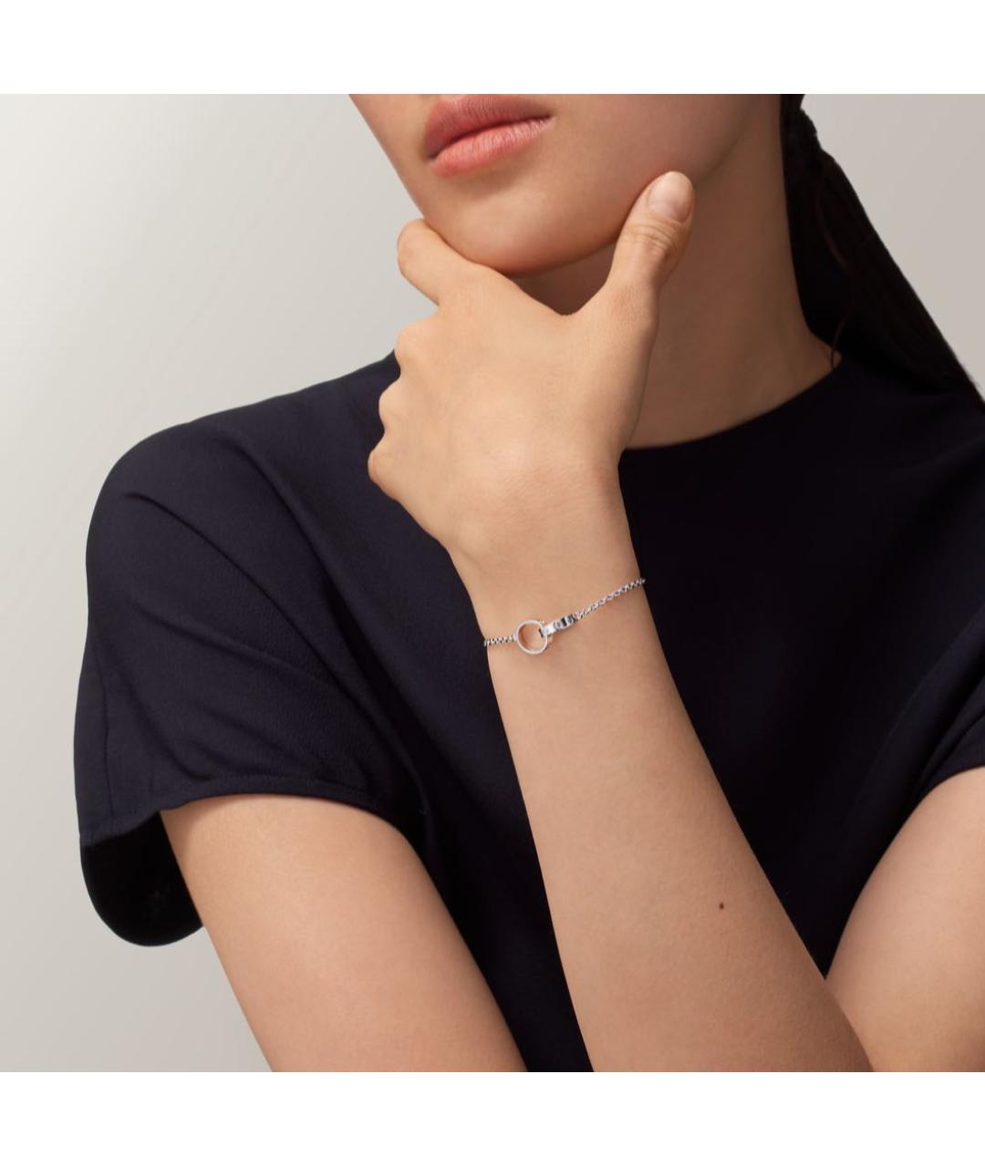 CARTIER Серебрянный браслет из белого золота, фото 4