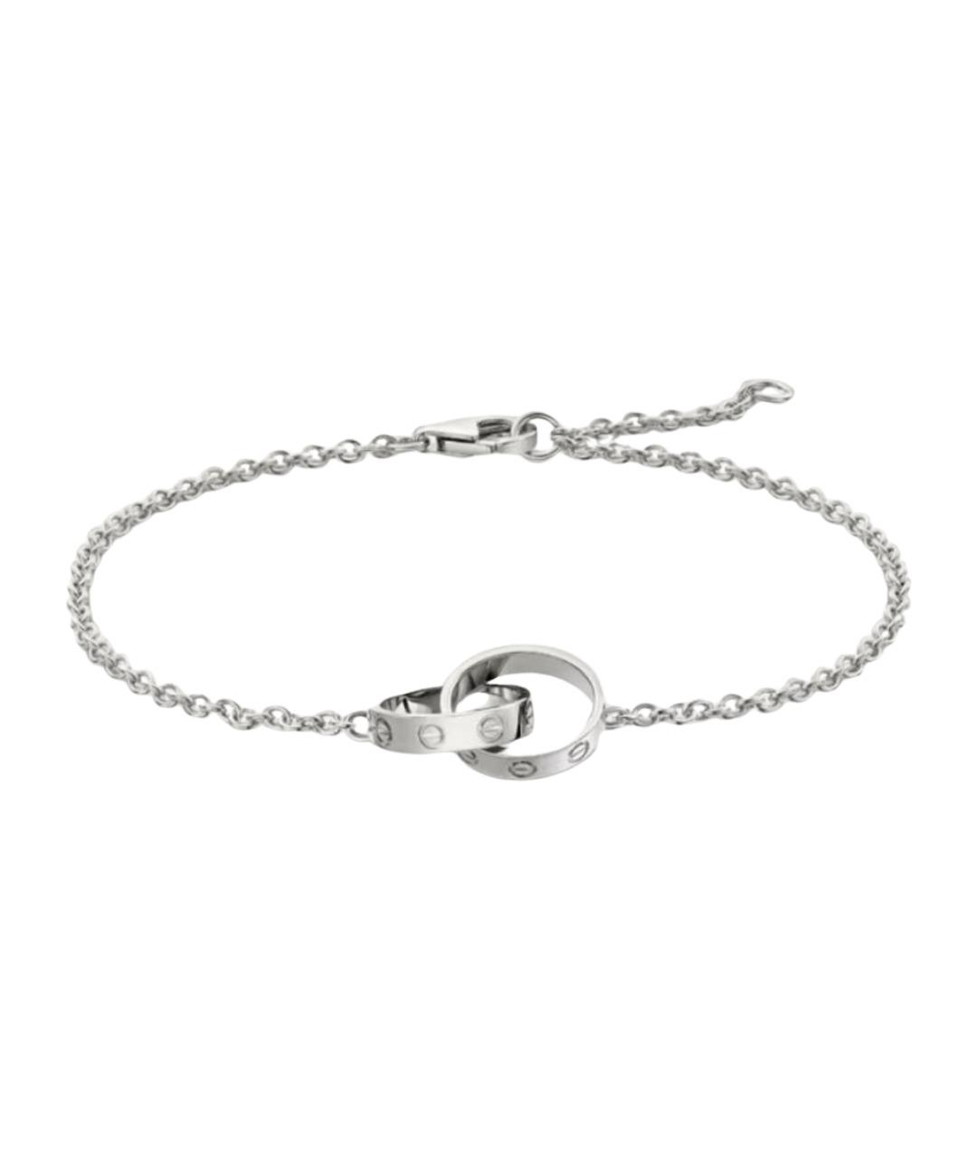 CARTIER Серебрянный браслет из белого золота, фото 1