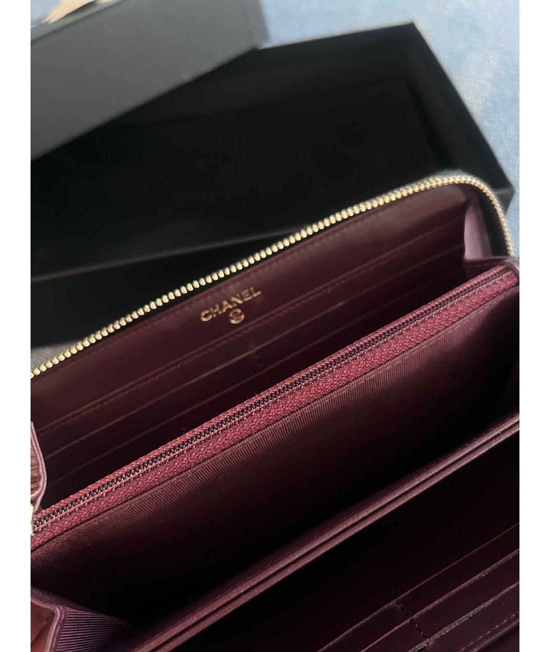 CHANEL Черный кожаный кошелек, фото 5