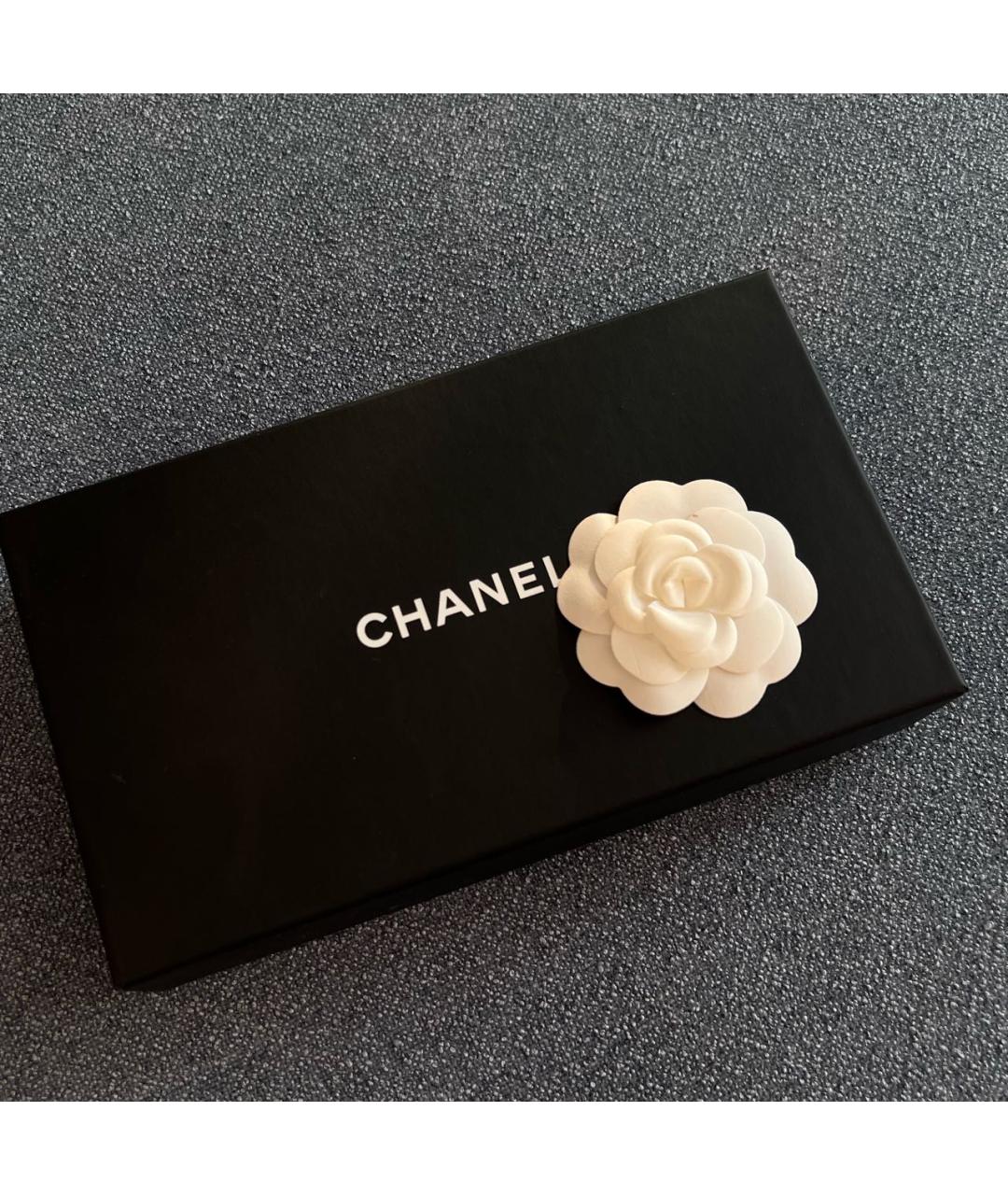 CHANEL Черный кожаный кошелек, фото 2