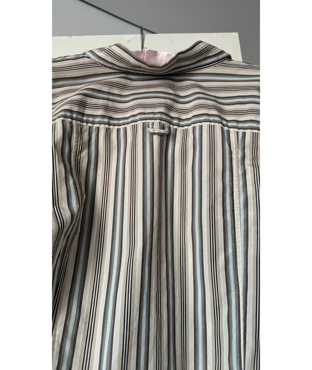 DOLCE&GABBANA Бежевая хлопковая кэжуал рубашка, фото 3