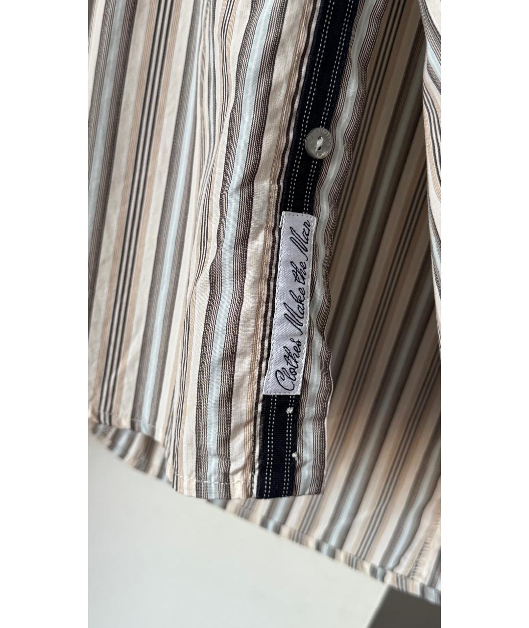 DOLCE&GABBANA Бежевая хлопковая кэжуал рубашка, фото 5