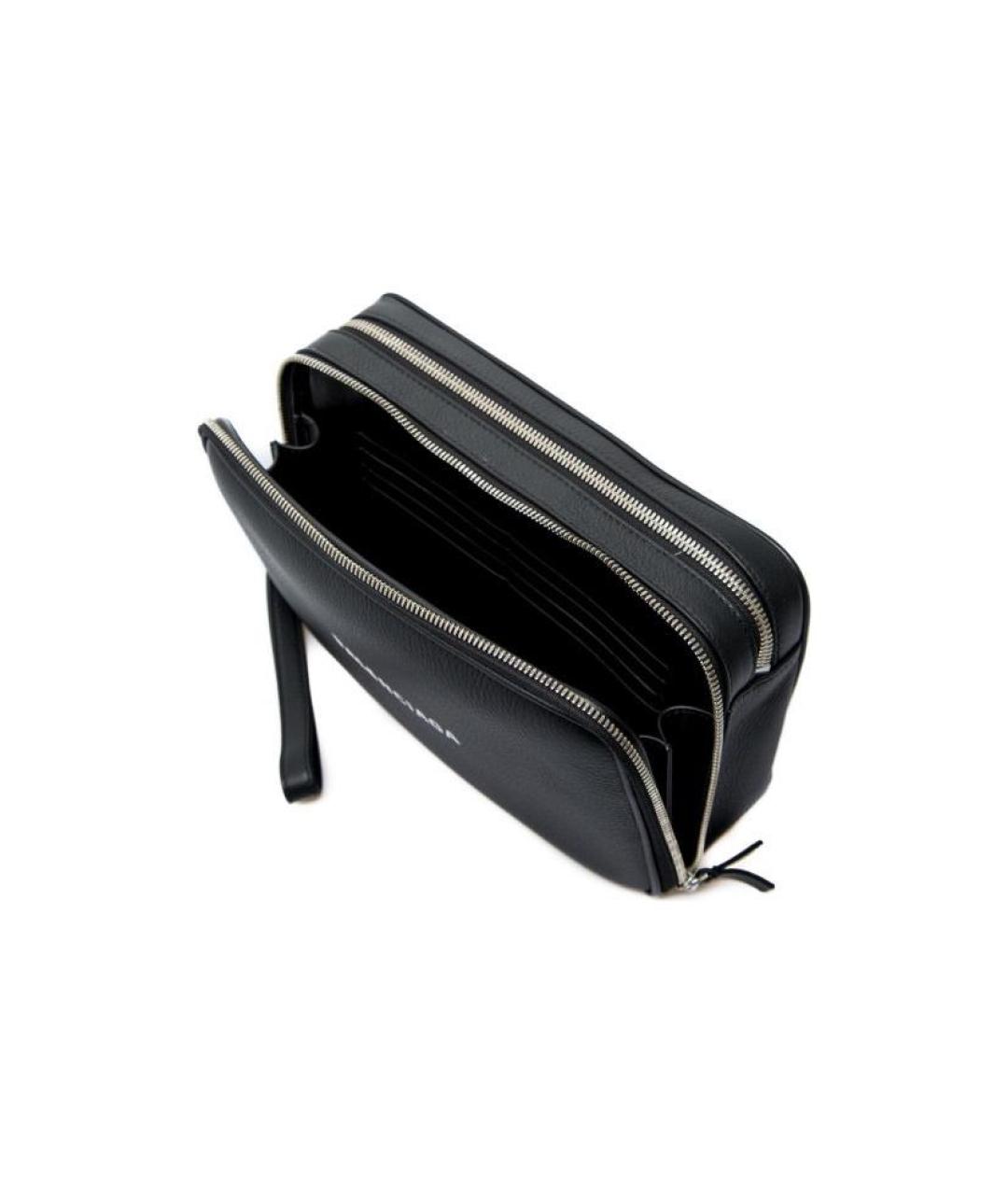 BALENCIAGA Черная кожаная папка для документов, фото 2