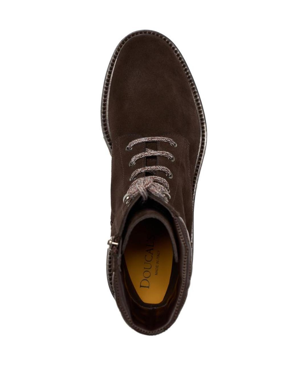 DOUCAL'S Коричневые кожаные ботинки, фото 4