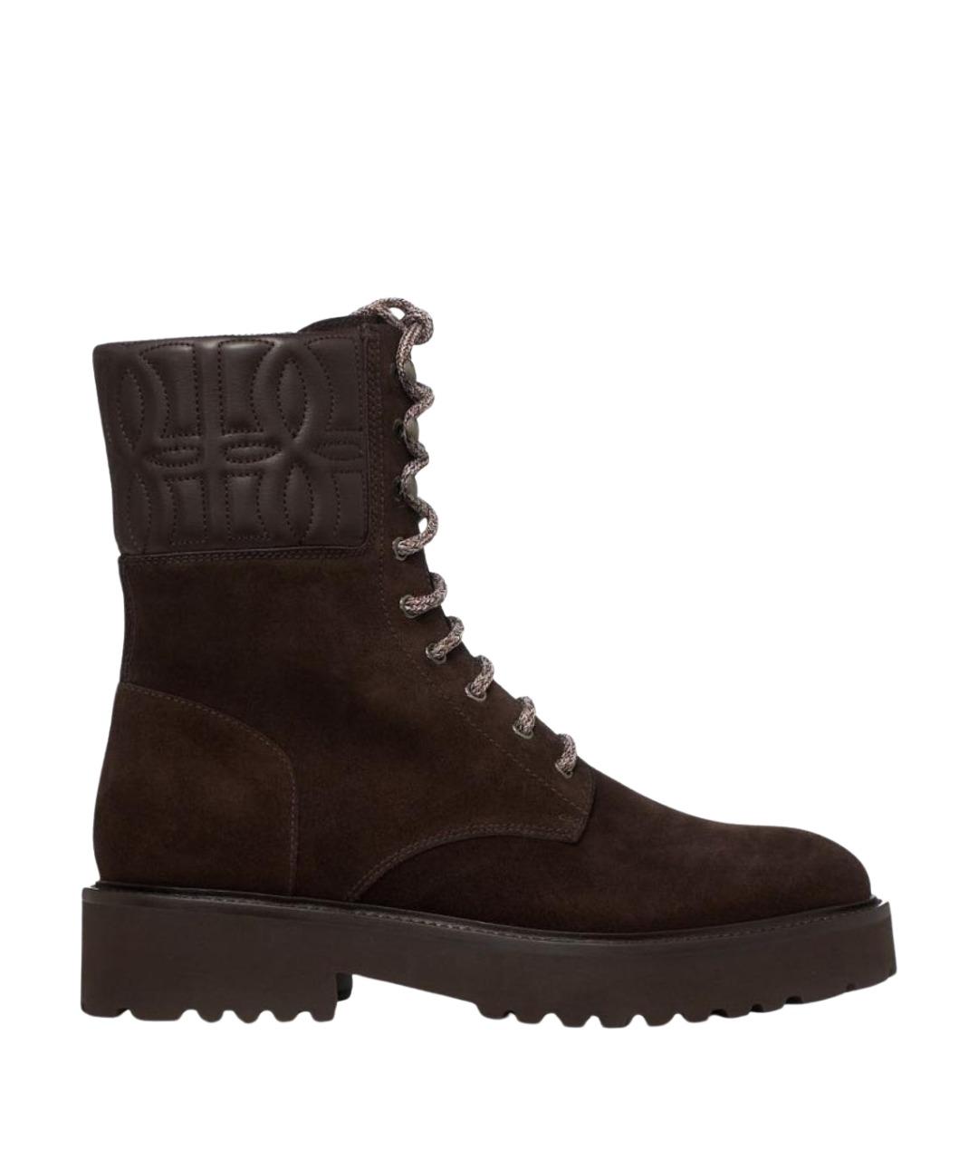 DOUCAL'S Коричневые кожаные ботинки, фото 1