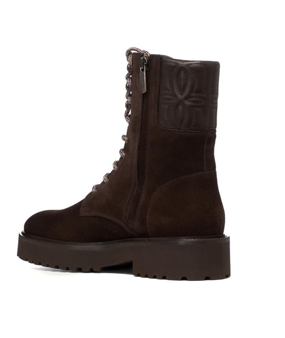 DOUCAL'S Коричневые кожаные ботинки, фото 3