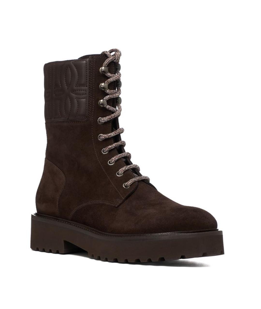 DOUCAL'S Коричневые кожаные ботинки, фото 2