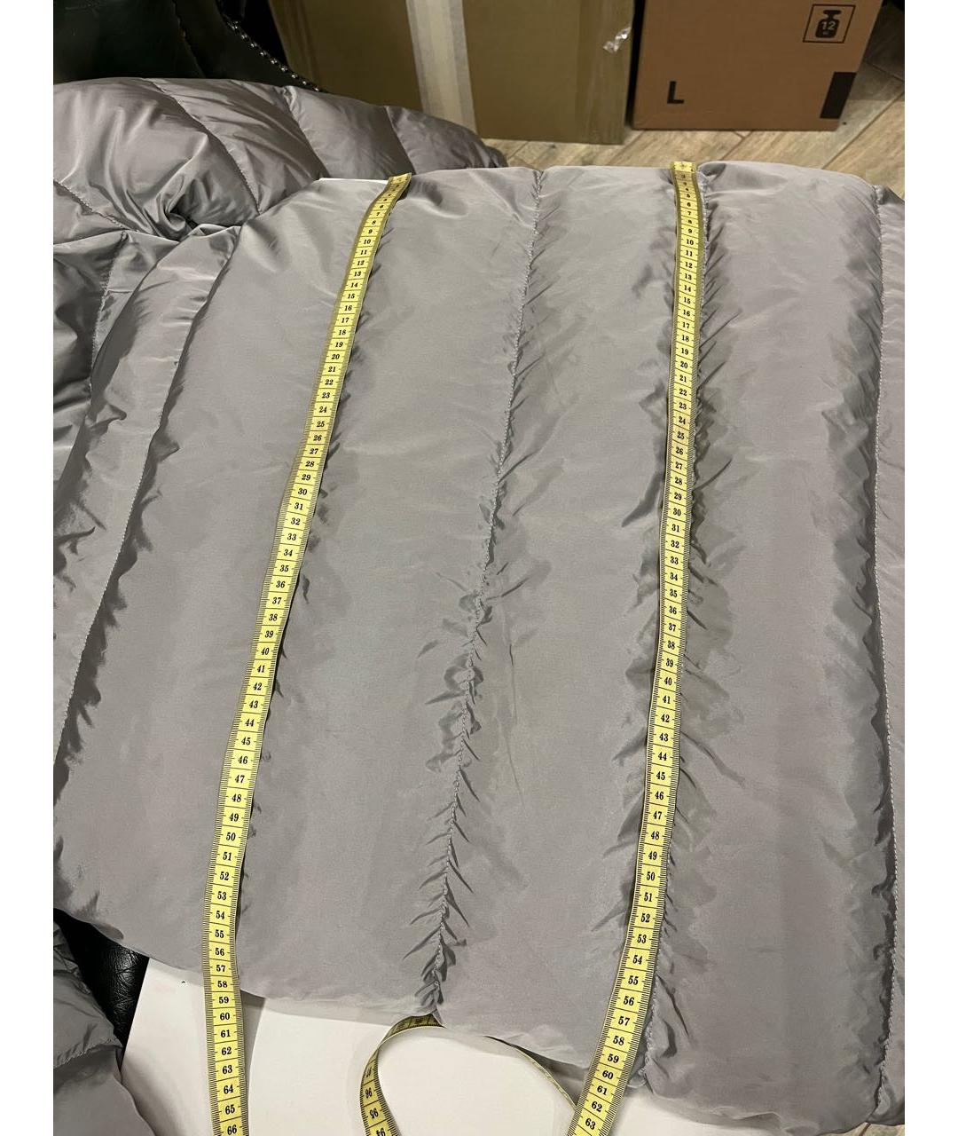 MAX MARA THE CUBE Серебрянный полиэстеровый пуховик, фото 3