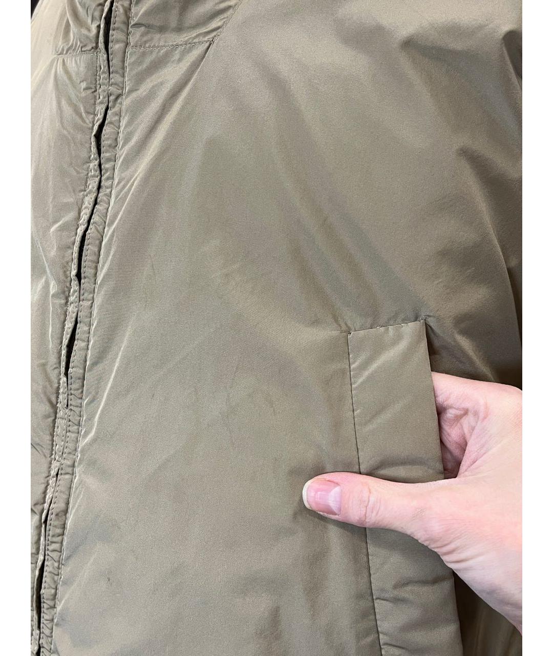 MAX MARA THE CUBE Серебрянный полиэстеровый пуховик, фото 6