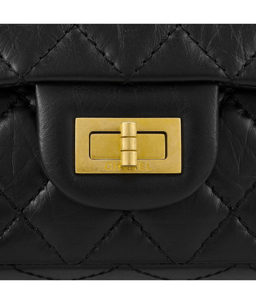 CHANEL Черная кожаная сумка через плечо, фото 5