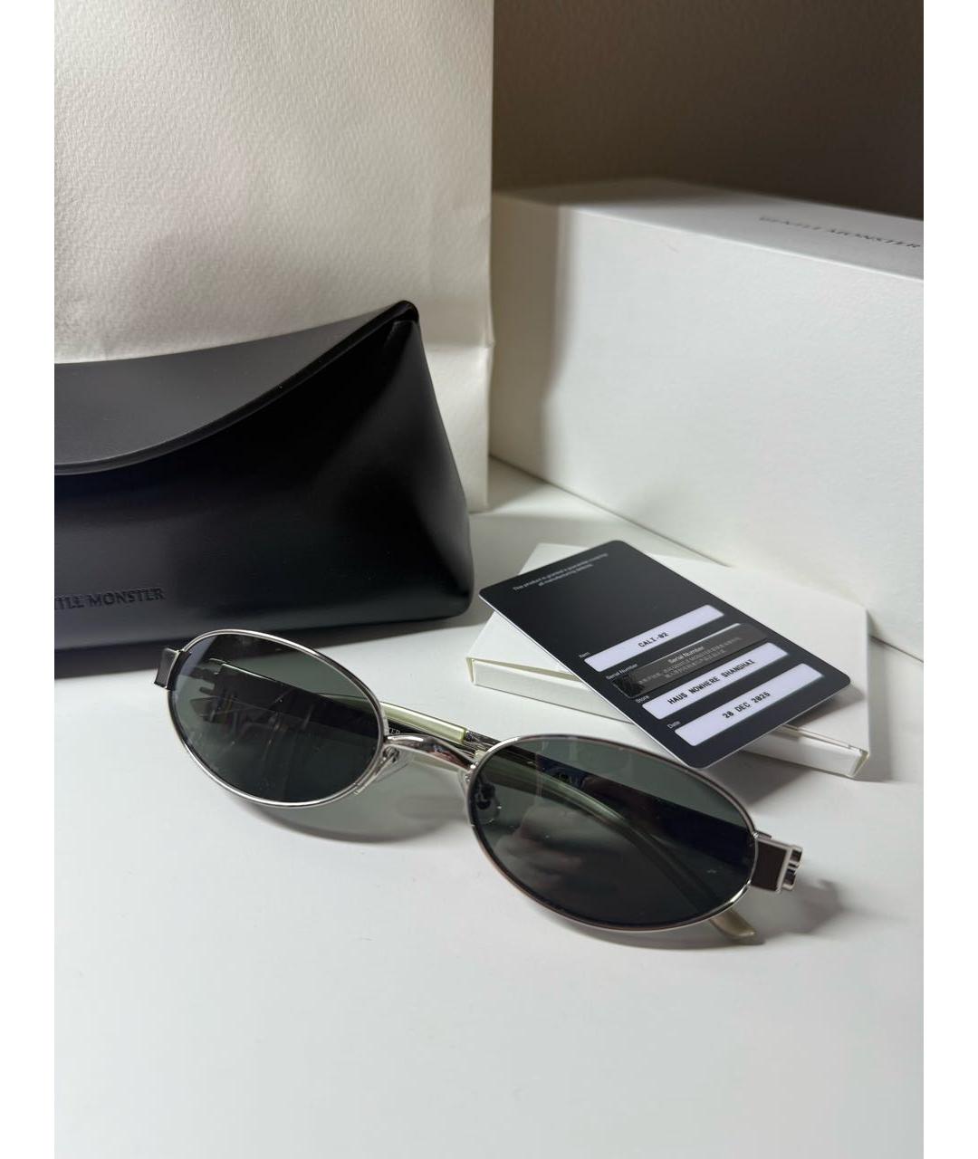 GENTLE MONSTER Серебряные металлические солнцезащитные очки, фото 6