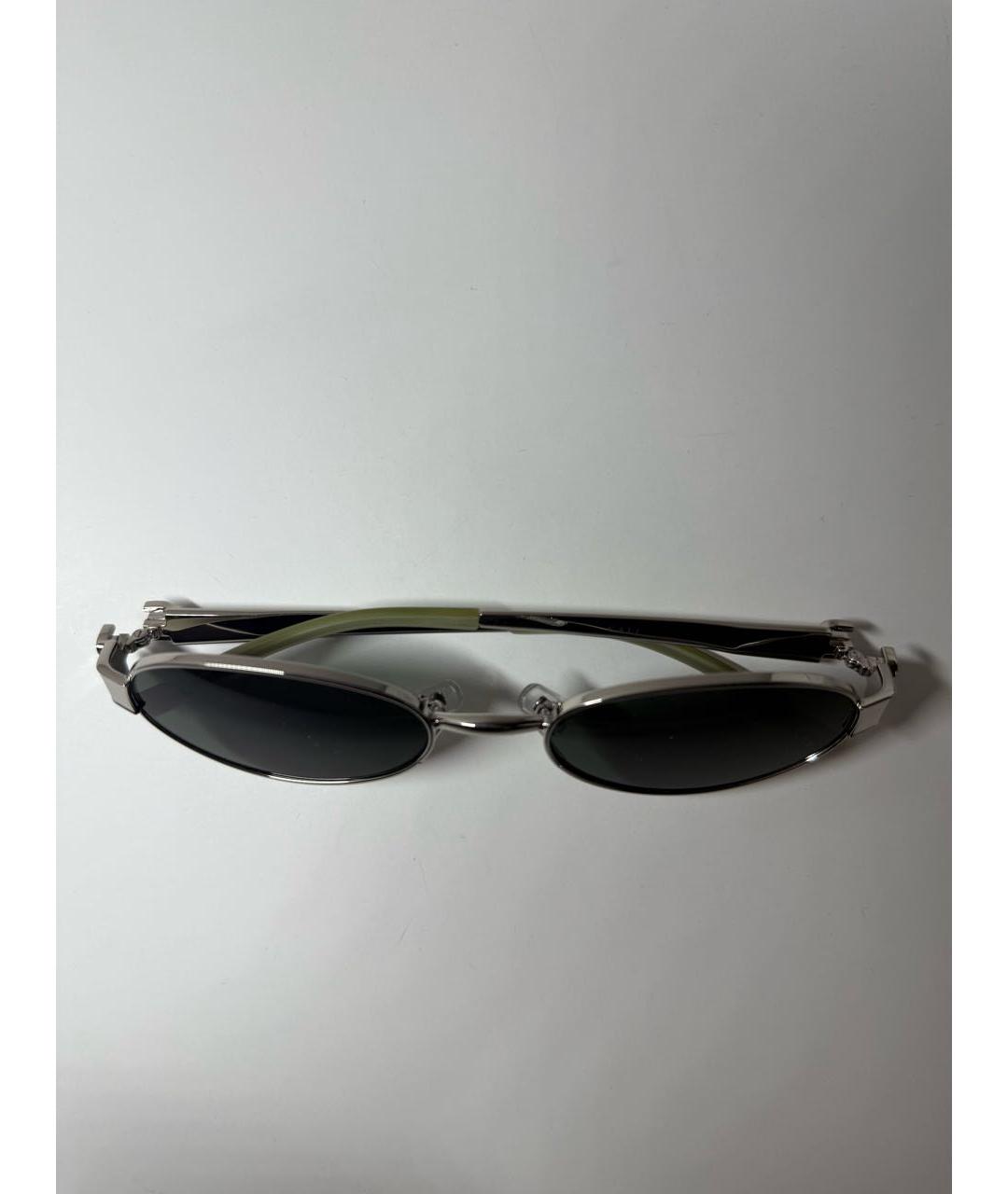 GENTLE MONSTER Серебряные металлические солнцезащитные очки, фото 8