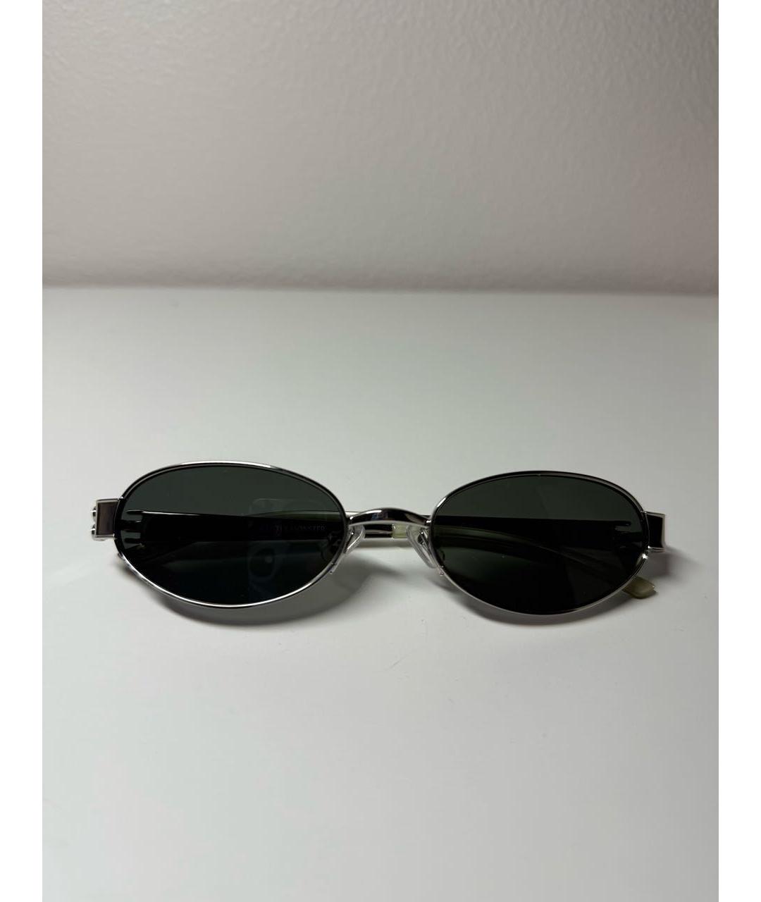 GENTLE MONSTER Серебряные металлические солнцезащитные очки, фото 9