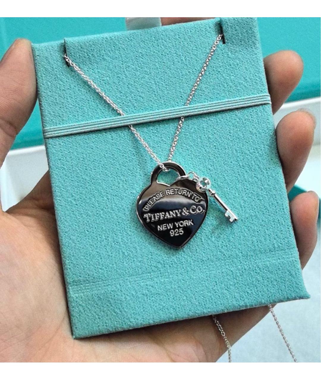 TIFFANY&CO Серебряная серебряная подвеска, фото 4