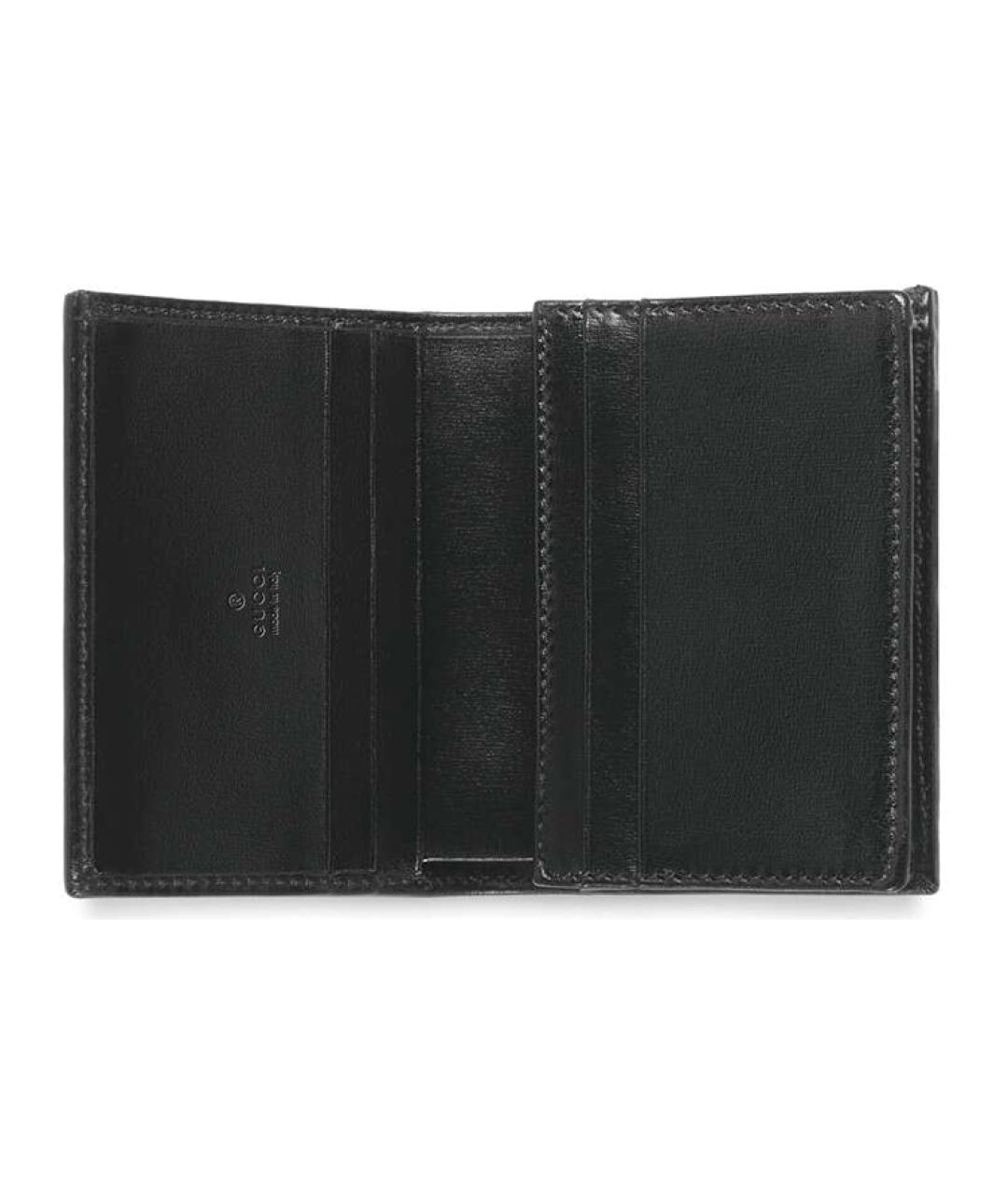 GUCCI Черный кожаный кошелек, фото 4
