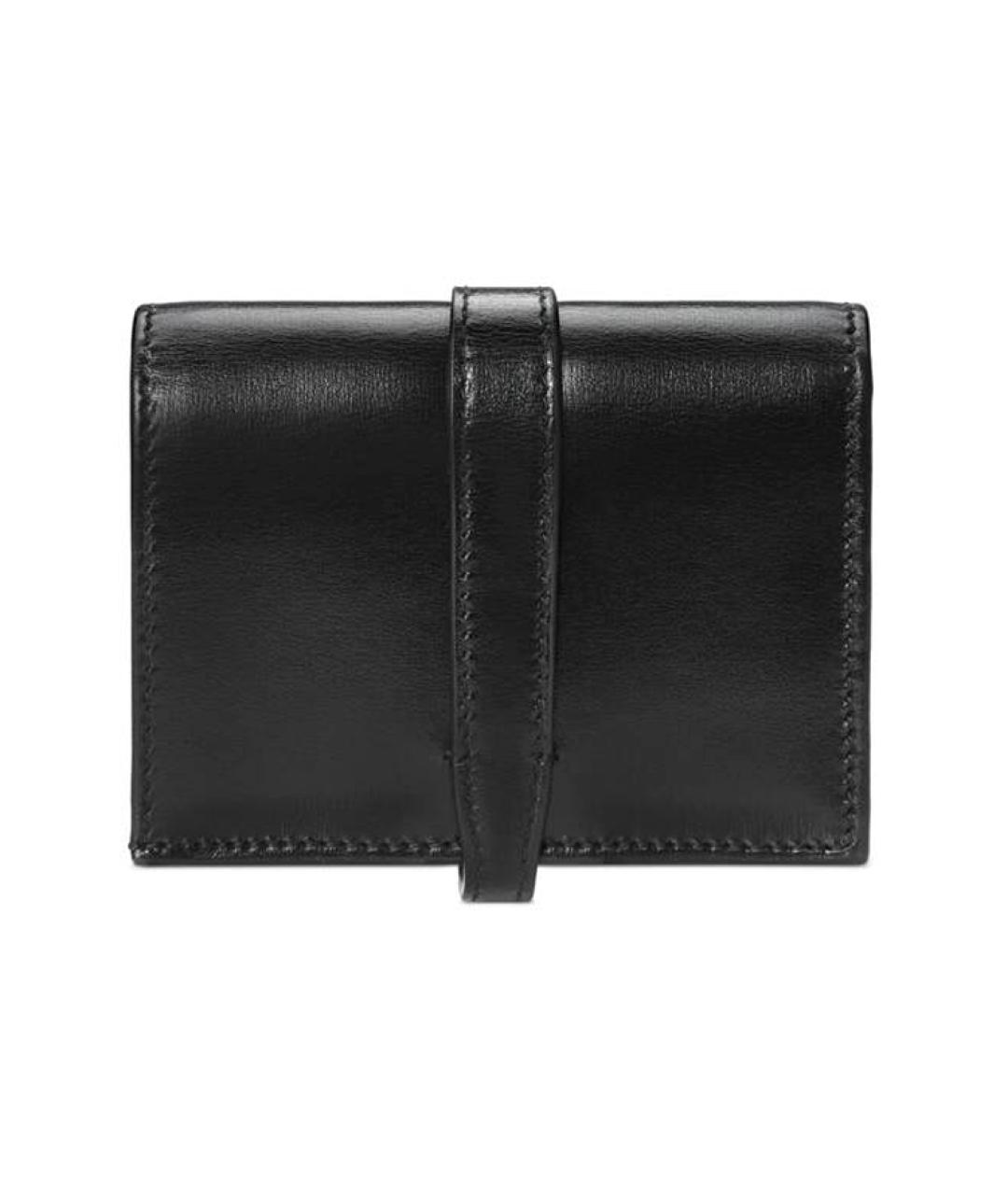 GUCCI Черный кожаный кошелек, фото 3
