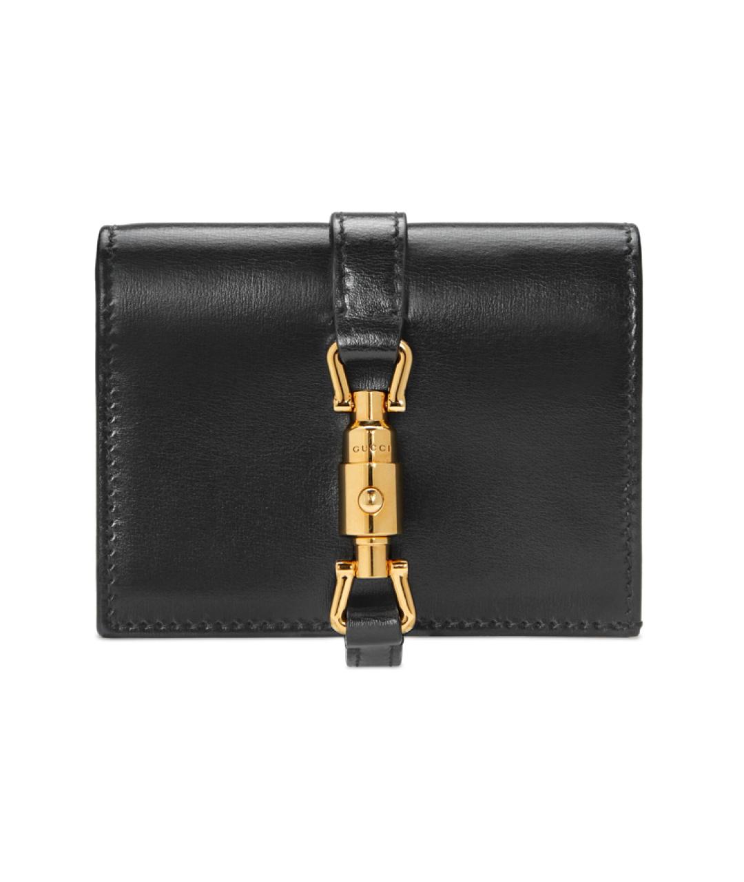 GUCCI Черный кожаный кошелек, фото 1