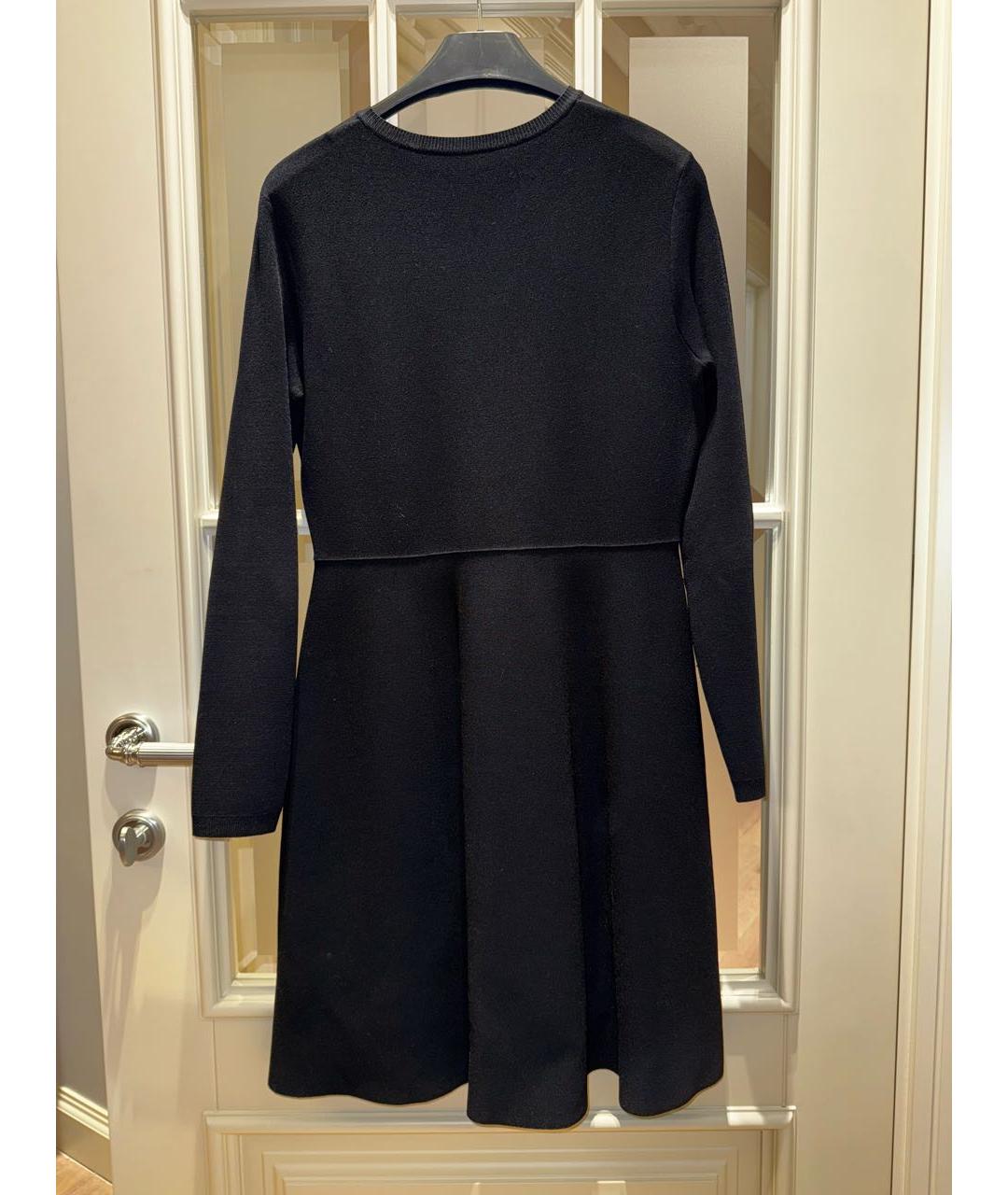 VALENTINO Черное полиэстеровое повседневное платье, фото 2