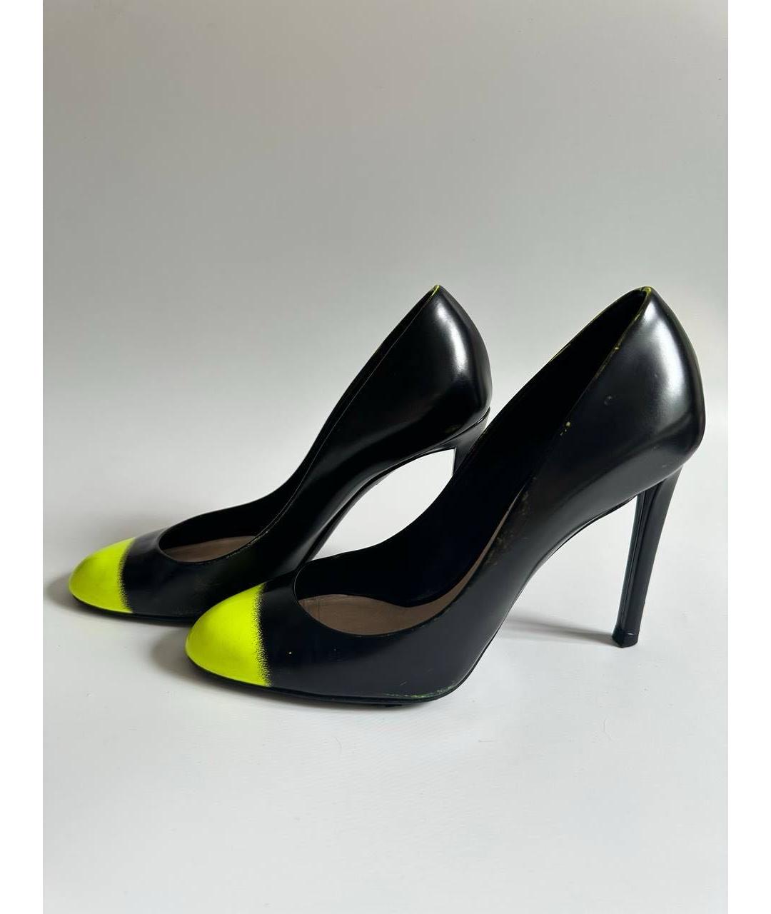 CHRISTIAN DIOR Черные кожаные туфли, фото 7