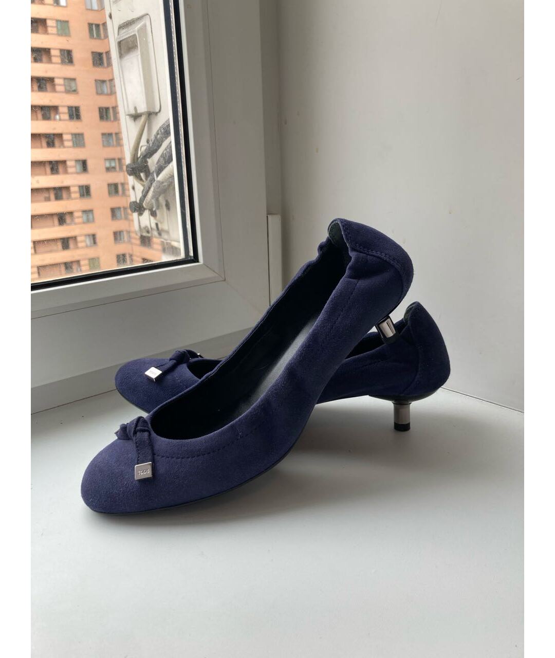 TOD'S Темно-синие замшевые туфли, фото 5