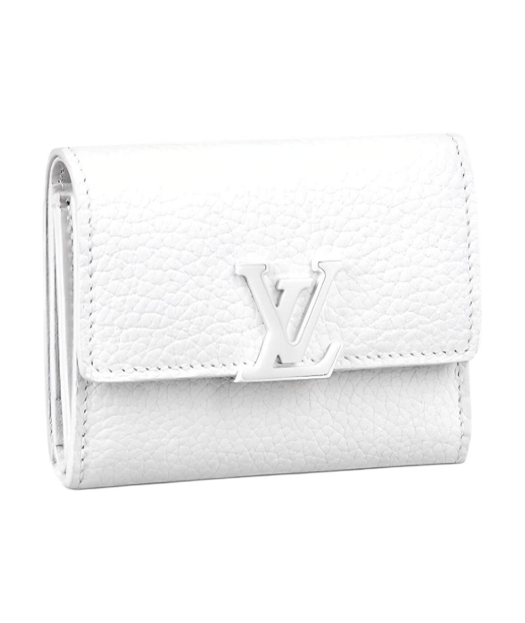 LOUIS VUITTON Белый кожаный кошелек, фото 1