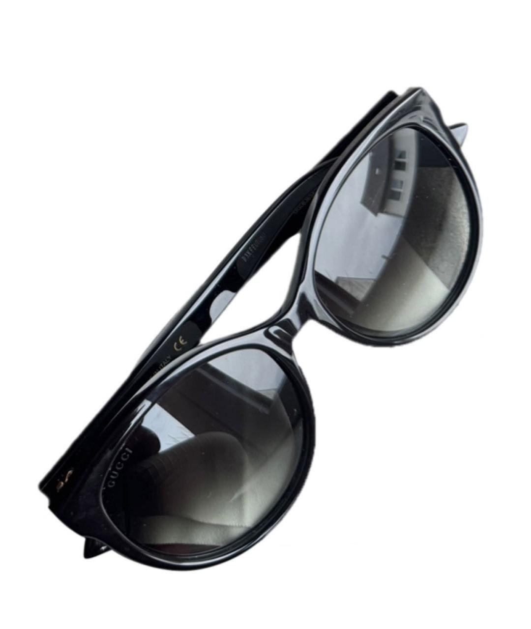 GUCCI Черные пластиковые солнцезащитные очки, фото 7