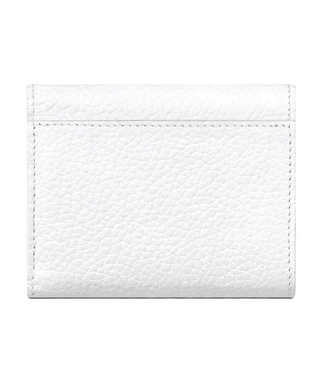 LOUIS VUITTON Белый кожаный кошелек, фото 3