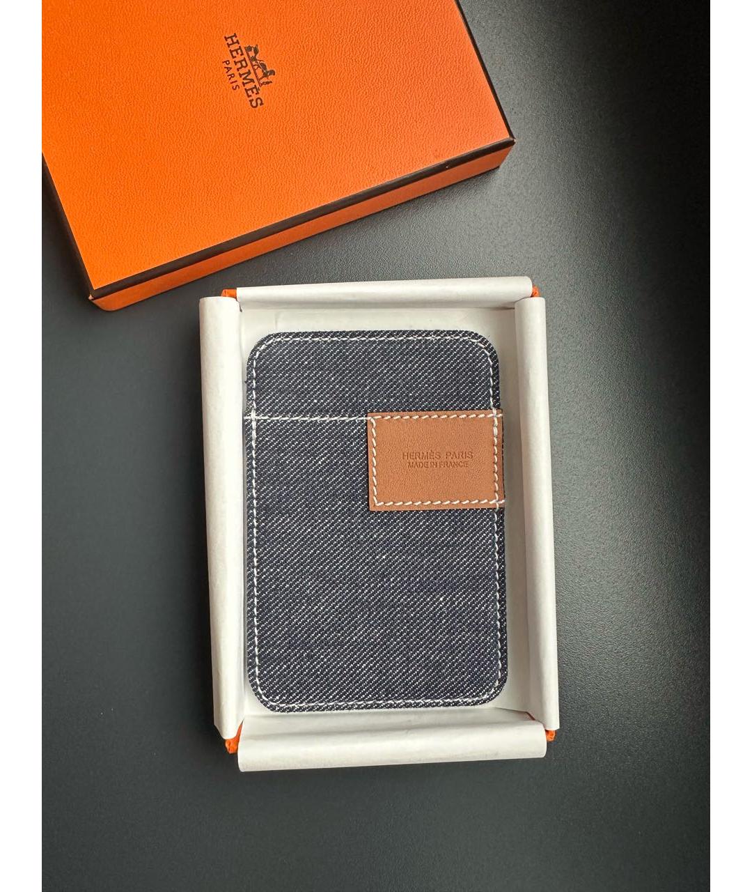 HERMES Синий кардхолдер, фото 4