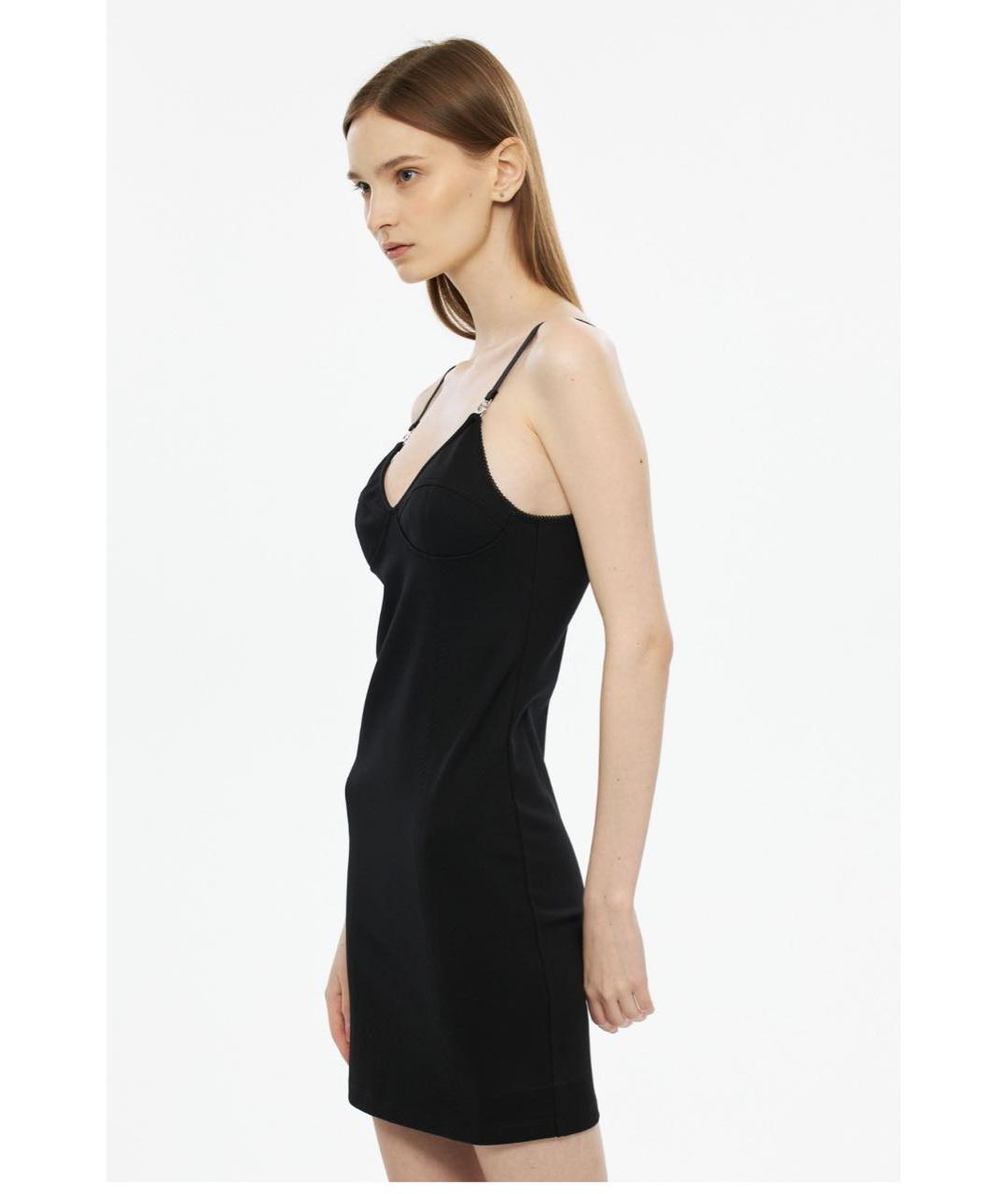 COPERNI Черное вискозное коктейльное платье, фото 2