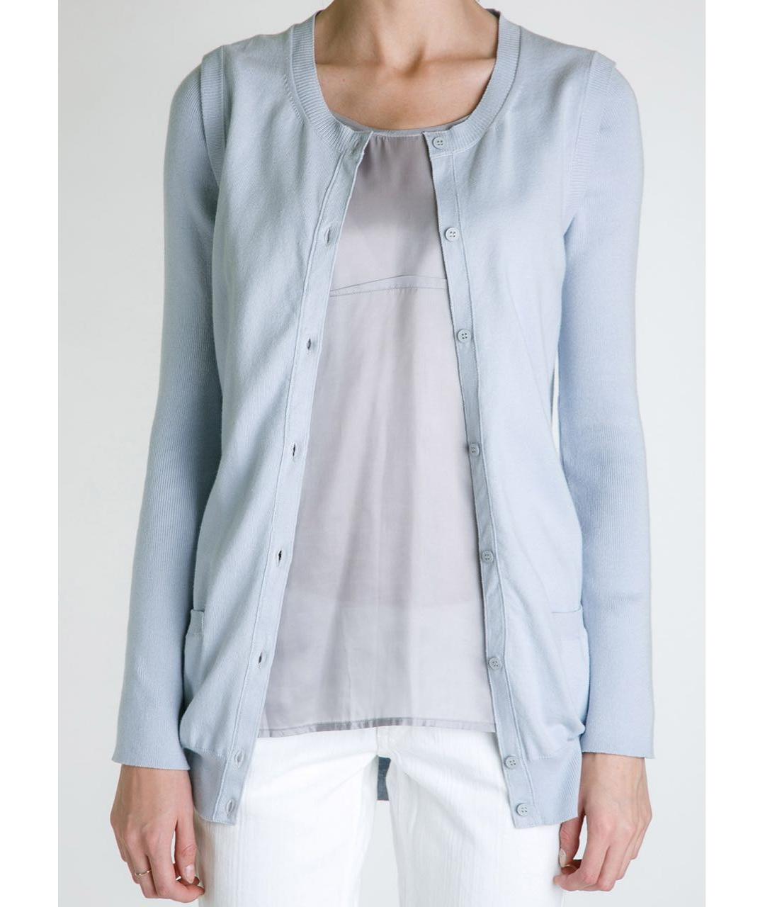 MM6 MAISON MARGIELA Голубой хлопковый джемпер / свитер, фото 4