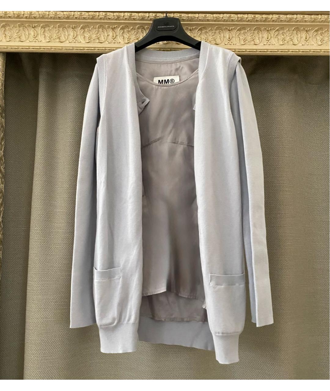 MM6 MAISON MARGIELA Голубой хлопковый джемпер / свитер, фото 9