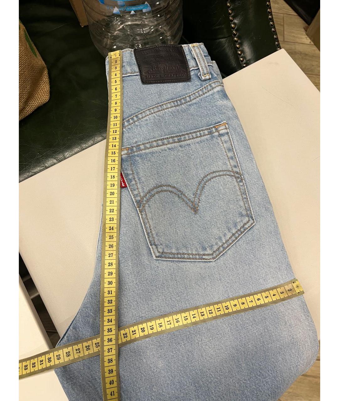 LEVI'S Голубые хлопковые джинсы клеш, фото 3