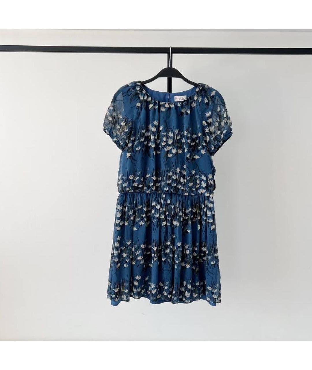 RED VALENTINO Синее повседневное платье, фото 2