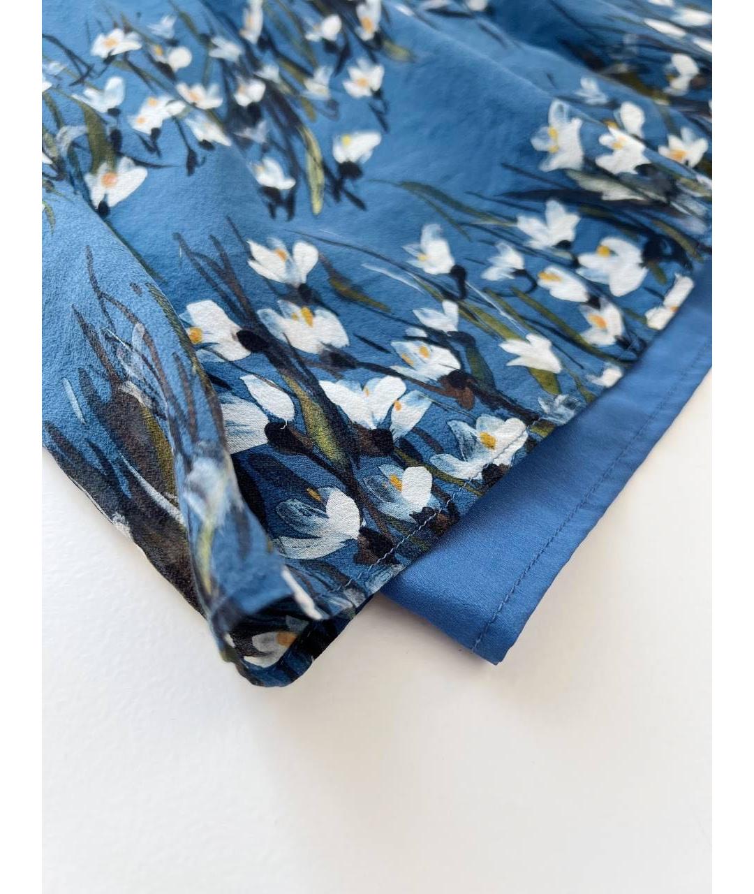 RED VALENTINO Синее повседневное платье, фото 8