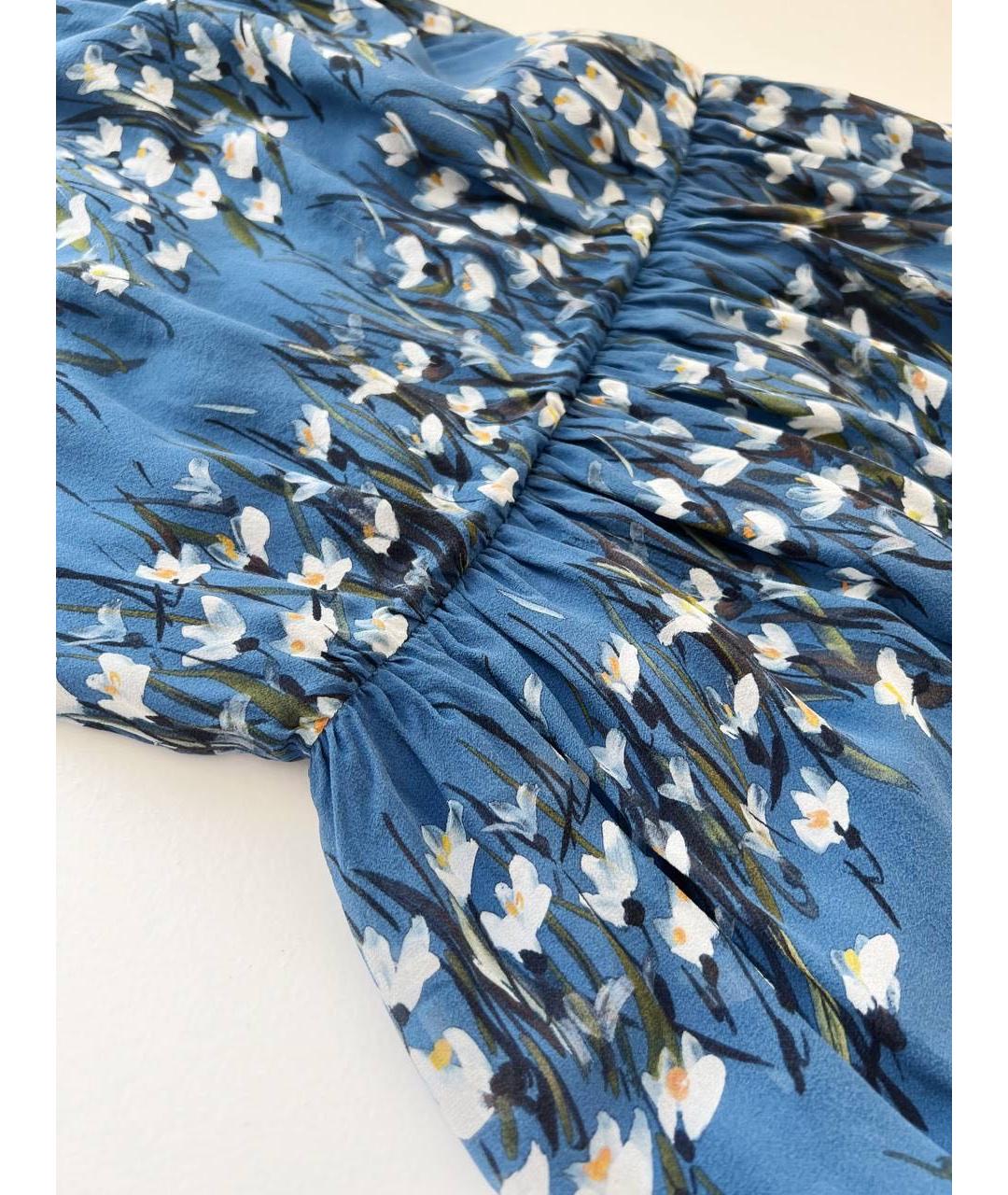 RED VALENTINO Синее повседневное платье, фото 4