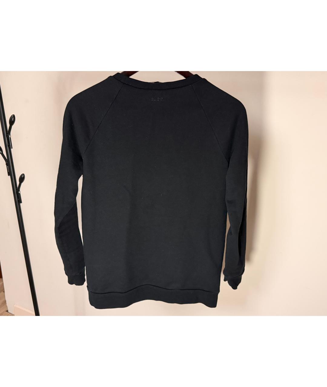 GUCCI Черный хлопко-эластановый джемпер / свитер, фото 2