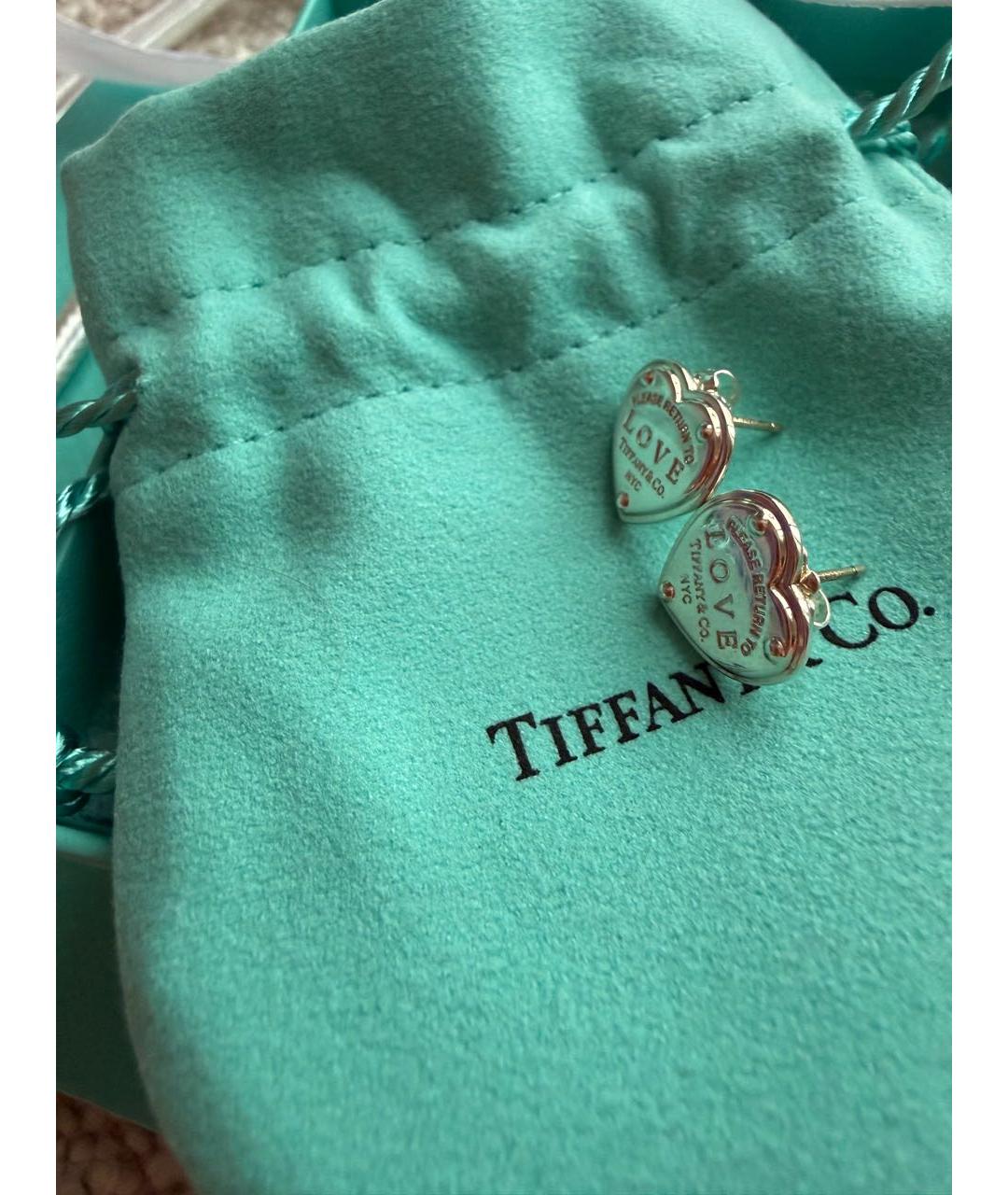 TIFFANY&CO Серебряные серебряные серьги, фото 2