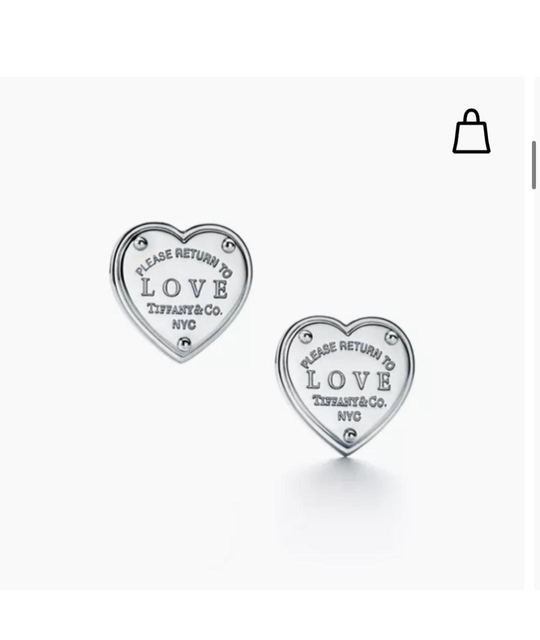 TIFFANY&CO Серебряные серебряные серьги, фото 5